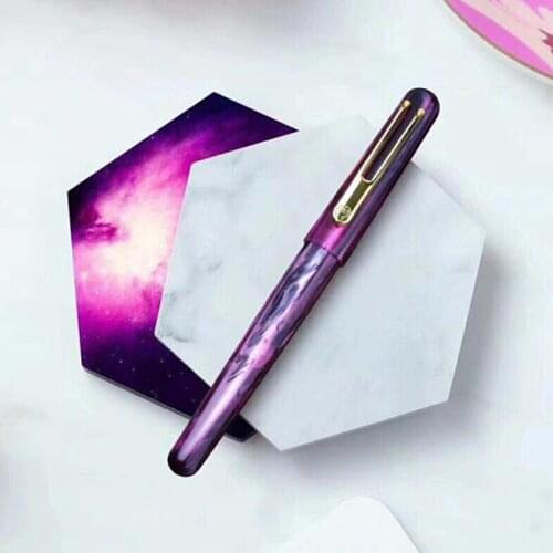 Picasso Popular Celluloid Fountain Pen Pimio EtSandy Aurora Purple PS-975 Iridium Fine Quality Writing Gift Pen For Best Station