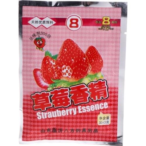 30G Strawberry Fishing Bait Flavors Powder Carp Bream Killer Food Addictive Lure L9BD