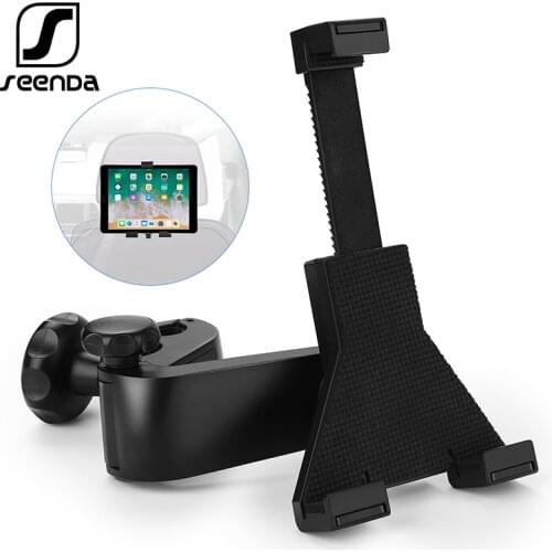 SeenDa 360 Degree Rotation Car Headrest Tablet Stand Car Back Seat Mount Stand Holder For Tablet 7"-11" Travel Bracket for iPad