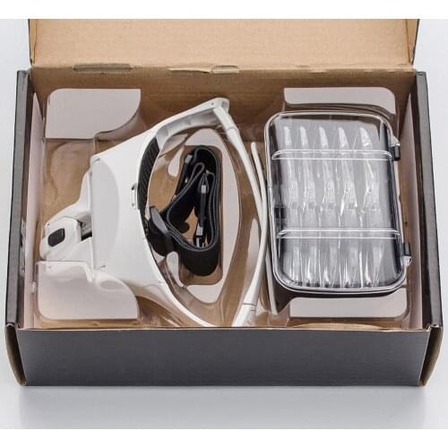Glasses Magnifier Glass 1.0x 1.5x 2.0x 2.5x 3.5x Adjustable 5 Lens Loupe Led Light Headband Magnifier Glass Lamp For Read#dg4