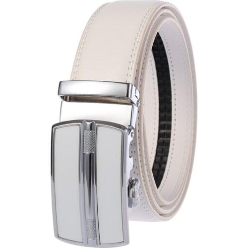TJ-TingJun New Brand Belt Men Girdle Top Quality Genuine Luxury Leather Belts for Men Strap Male Metal Automatic Buckle C36