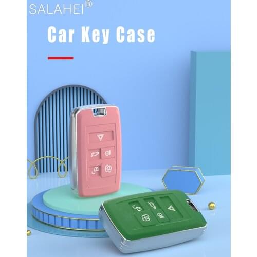 TPU Car Remote Key Case Protection For Land Rover Range Rover Discovery 5 Sport 2018 2019 For Jaguar XEL E-PACE 2019 Accessories