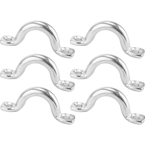 6 Pcs -on 6mm Rope Rings Car Trailer Flatbed Truck Tie Down Rope Strap Chain