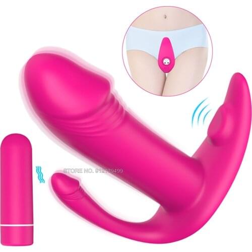 Adult Masturbation Sex Toys for Women Female Vibrator Wearable Vibrating Dildo 9Speeds Anal Vibrators G spot Clitoris Stimulator