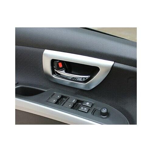 Inner Interior Door Handle Bowl Cover Trim 4pcs For Suzuki SX4 S-cross 2014-2019