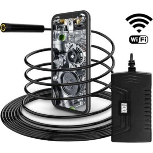 5.5mm 1080P Wireless WIFI Endoscope Water-proof IP67 CMOS Borescope 2m