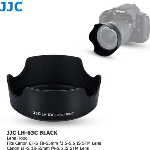 Lens Hood for Canon EOS 90D 80D 70D 77D, Canon EF-S 18-55mm f/3.5-5.6 is STM, Canon EF-S 18-55mm f/4-5.6 is STM Replaces EW-63C