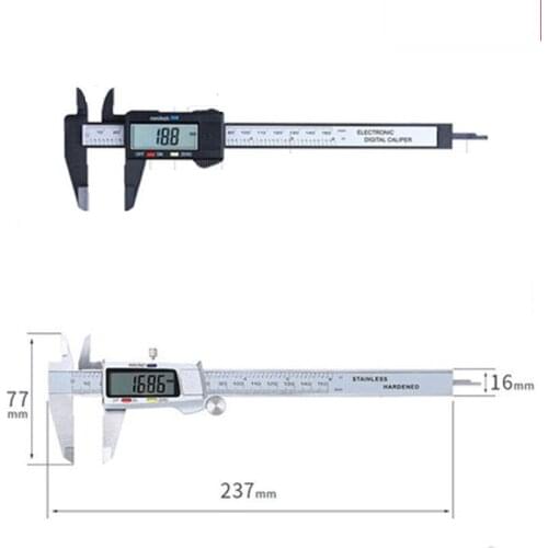 Digital caliper Stainless Steel Electronic Digital Vernier Calipers 6Inch 0-150mm Metal Micrometer Measuring tool caliper Gauges