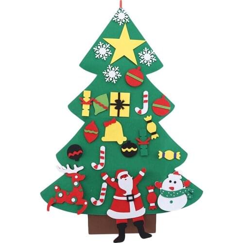 DIY Felt Christmas Tree Holiday Party Decorations Three-dimensional Childrens Environmental Protection, Comfort and Safety
