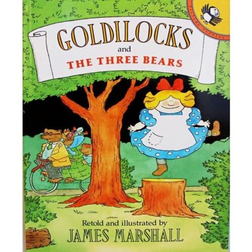 Goldilocks and the Three Bears By James Marshall Educational English Picture Book Learning Card Story Book For Baby Kid Children