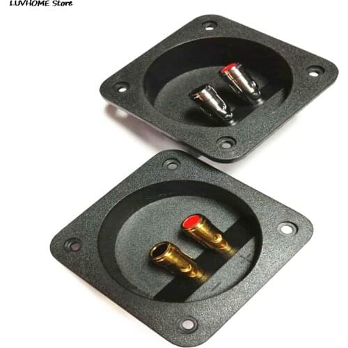 1pcs 80*80mm Round Cup Subwoofer Plug Car Stereo Speaker Box Terminal Connector