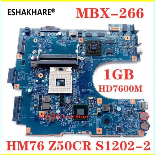 For SONY VAIO SVE15 VPC-EH15EC Laptop motherboard with HD7600M 1GB HM76 Z50CR S1202-2 A1902998A A1885198A MBX-266 Mainboard