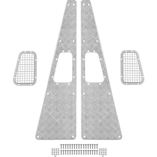 Metal TRX4 Anti-Skid Plate Intake Grille for 1/10 RC Crawler Traxxas TRX-4 TRX4 Defender Upgrade Parts Accessories