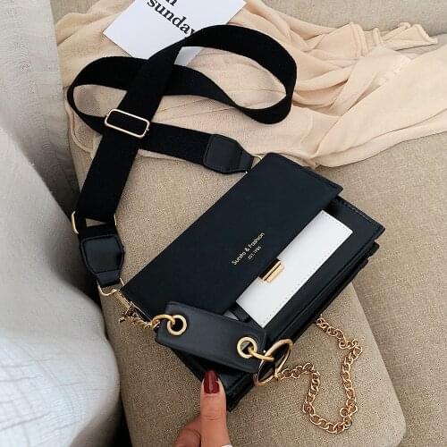 Fashion Women Bag 2020 New High Quality Crossbody Bags for Ladies Purses Handbags Shoulder Bag PU Leather Chain Design Belt bag