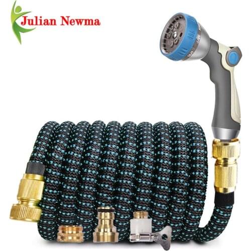 New Water Gun Garden Hose Fexible Retractable Magic Hose High Pressure Car Wash Hoses Spray Gun Outdoor Garden Irrigation Tools