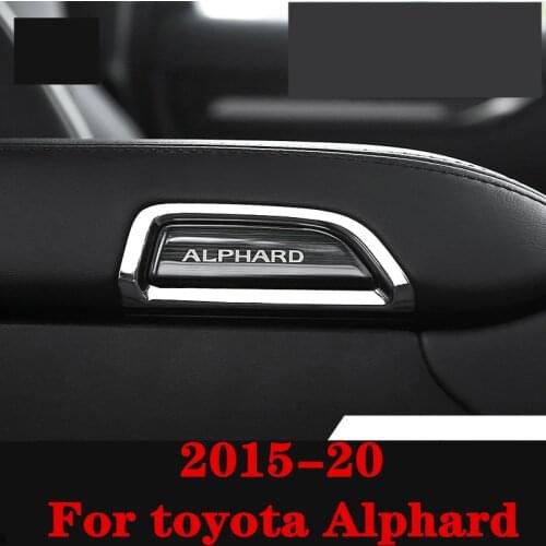For toyota Alphard 2015-20 Armrest box switch patch interior modification special protective cover interior bright frame