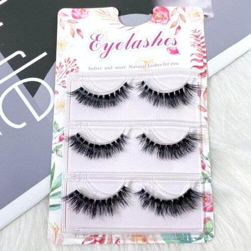 4D Cotton Thread Natural False Eyelashes Handmade Soft Transparent Stem Eyelashes Daily Nude Makeup Simulation Realistic Lashes