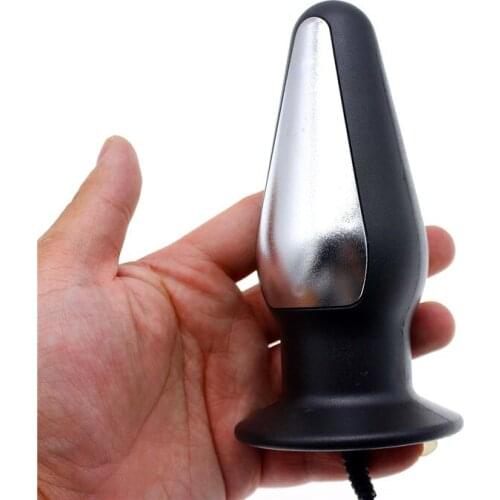 Sex Products Electric Shock Beads Anal Butt Plug Electrical Stimulation Prostate Massage Medical Themed Toys For Couples