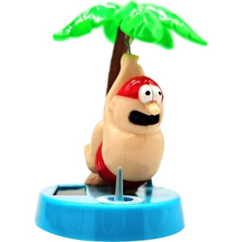 Solar Powered Dancing Dolls Swinging Shark Window Car Decor