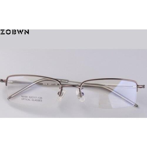 Ultra light Round half rim Eyeglasses Frame Women Brand Designer Fashion Optical Eye glasses Frames Men Computer Eye wholesale