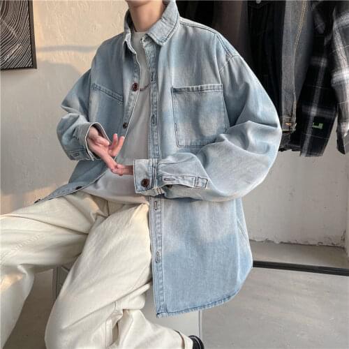 Мужские джинсовые рубашки Uyuk China At AliExpress