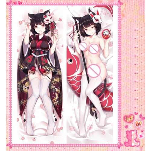 Japanese Anime Cartoon Azur Lane 2Way Double sided hugging Pillow Case Pillow Cover Pilllowcase