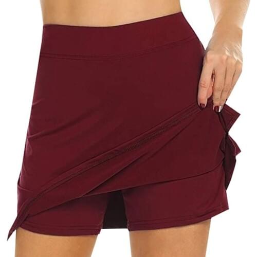 Women Active Skorts Female Running Tennis Skirt With Shorts Inner Lightweight Golf Workout Sports Shorts Tennis Skorts