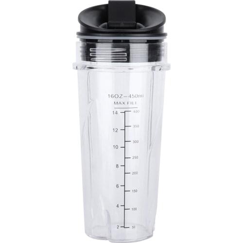 Liquadora Copo Liquidificador 16Oz Replacement Cup Blender Cup Container with Flip Lid Fit for Nutri Ninja Blender Accessories