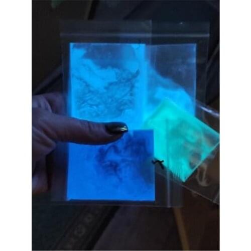 12 Colors Nail Glitter Powder 10g/bag Fluorescent Pigment Effect Glow In The Dark Powder CFPB16