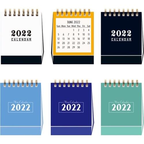 2022 Simple Black White Grey Series Desktop Calendar Dual Daily Schedule Table Planner Yearly Agenda Organizer Office