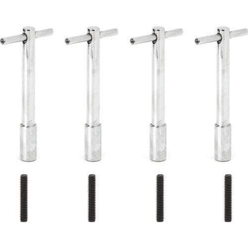 4pcs Valve Cover T-Bar Wing Bolts Aluminum Alloy 1/4-20in Thread Size High Precision Fit for Chevy SBC BBC High quality