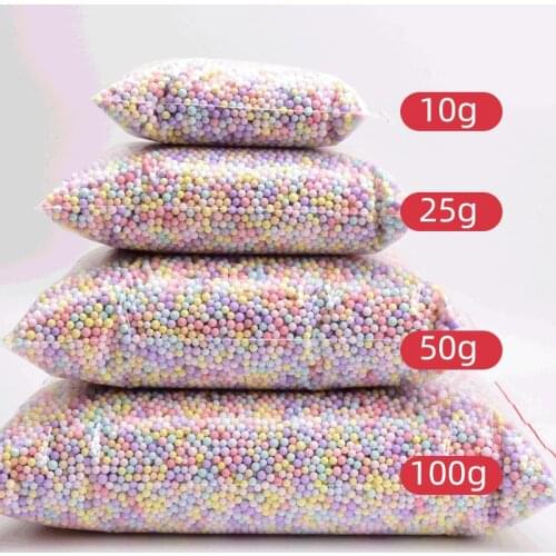 50g Packaging Macaron Foam Ball Surprise Gift Box DIY Decoration Filling Styrofoam Particle Meteor Planet