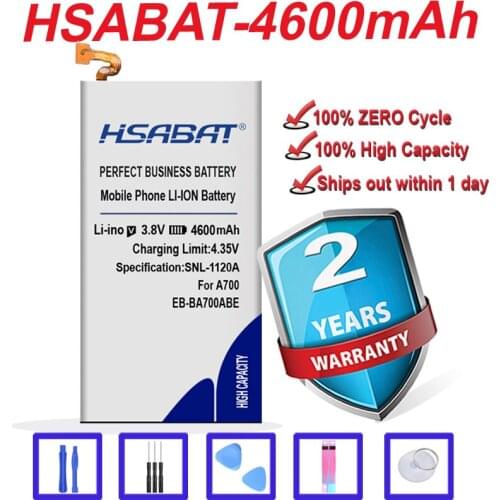 4600mAh Battery for Samsung Galaxy A7 2015 EB-BA700ABE A700 A700FD A700S A700L A700F A700H A700K A700X A700YD A7000 A7009