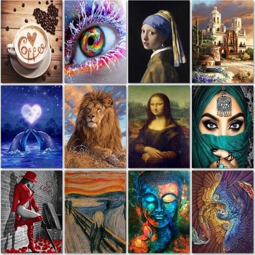 ZOOYA 5d Diy Animal Mosaic Pattern Diamond Embroidery Portrait Full Drill Home Decoration Diamond Painting Cross Stitch Gift