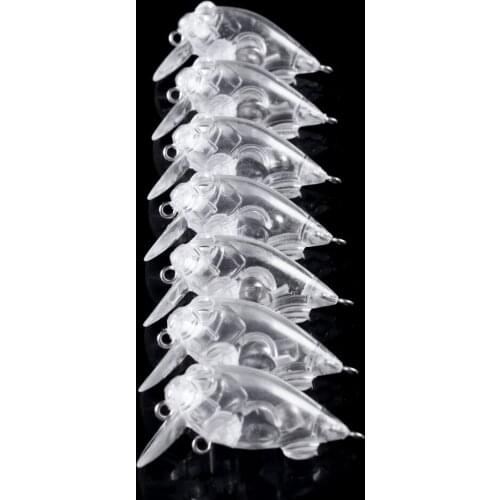 4.3g 4cm 50pcs blank nude baits vib crank pencil Minnow bait Unpainted Lure Bodies Fishing bait