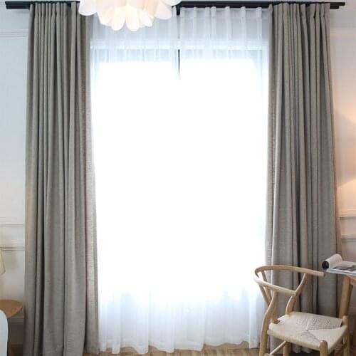 Chicity Home Decor Linen Curtains For Living room Japanese Style Solid curtain for bedroom japanese curtain for kitchen Window