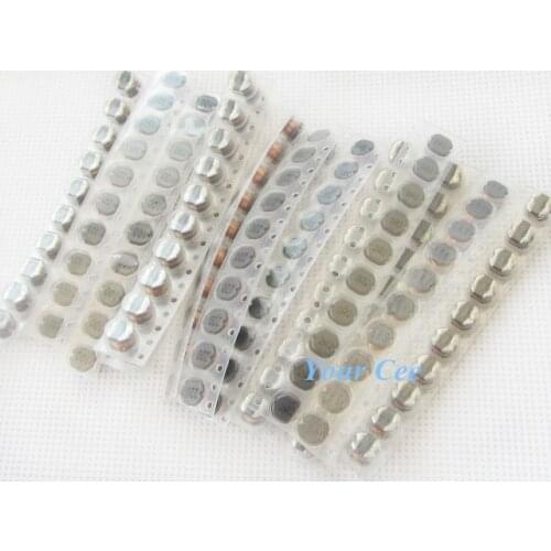 130 pcs CD5845 2.2uH to 68uH Wire Wound Chip SMD Power Inductors Kit