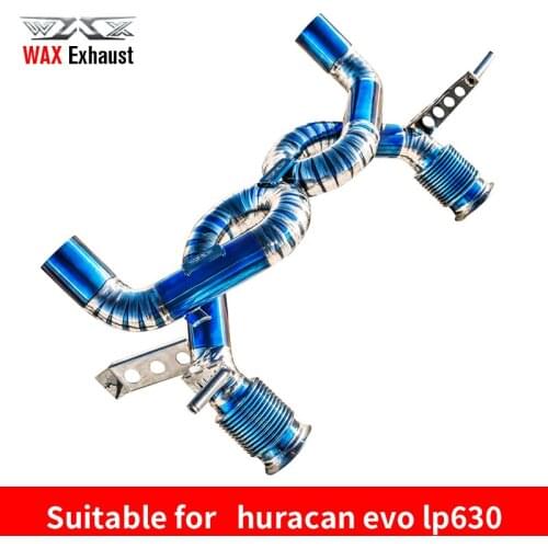 Hot sale titanium exhaust pipe exhaust valvetronic catback for Huracan Evo LP630 coupe spyder