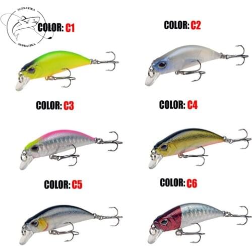 Artificial Sea Fishing Lure Outdoor Hard Bait 3D Eye 8# Hook Bionic Bait 6 Colors 5g/5.5cm Stream Swim bait Lake Freshwater