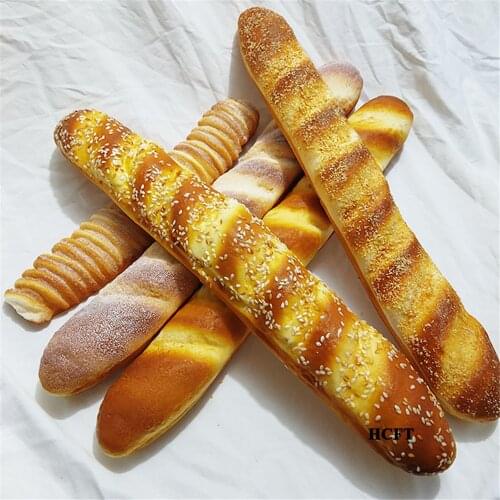 Artificial fake bread hotel bar cafe restaurant store shop decpration simulation black rye french baguette bread stick model