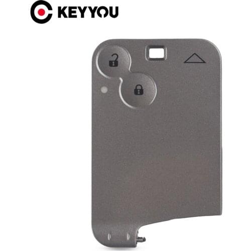 KEYYOU For Renault Laguna Espace 2 Button Without Blade Remote Key Card Shell Case Cover New Replacement Car Accessory