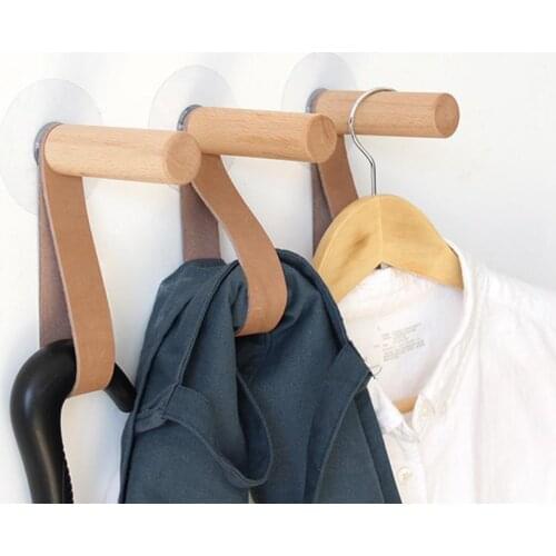 Creative Wooden Coat Hooks Wall Mounted Nordic Solid Wall Coat Rack Hat Hooks Belt Hook Solid Wood Coat Hook Wall Decoration