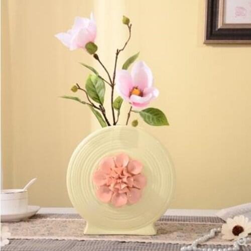 Creative ceramic decorative arts and crafts, European ceramic vases, home office restaurant bar desktop decoration gifts