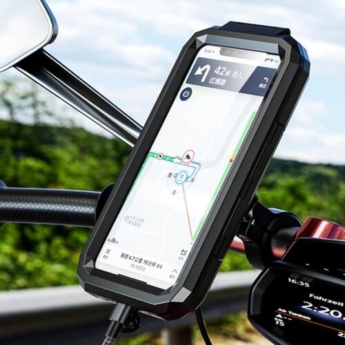 M18L Motorcycle Bike Phone Mount Case Waterproof Holder Support for Smartphone Bike Phone Holder Handlebar Stand