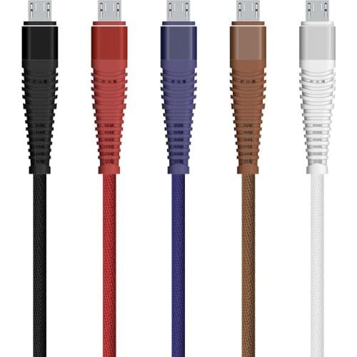 Micro USB Cable 2A Nylon Fast Charge USB Data Cable for Samsung Xiaomi LG Android Mobile Phone USB Cable 300pcs/lot
