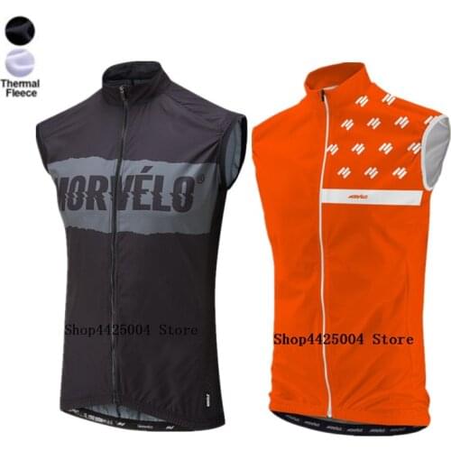 Morvelo Winter Thermal thermal Cycling Vest Men Warm sleeveless jersey Fleece Cycling jerseys Bicycle Bike Clothing vests