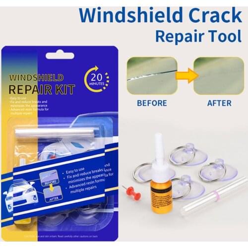 DIY Car Windshield Repair Kit Tool Glass Windscreen Restore Repairing Tools Set Big Chip Crack Repairing Car Auto Kit