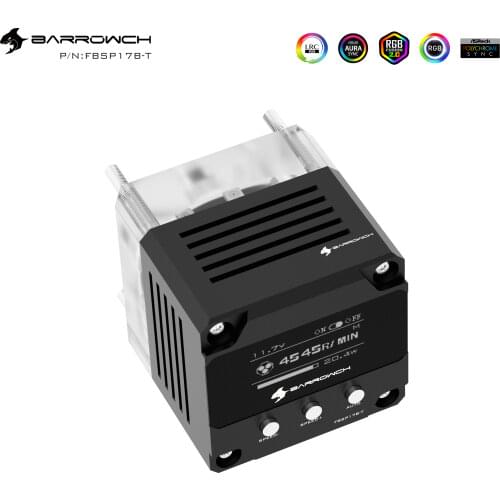 Barrow water cooling 17W DDC PWM Pump OLED display Maximum Flow 960L/H 4000RPM Regulation Pump use for barrow Acrylic reservoir