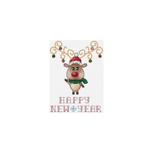 New Year Christmas Elk MM191234 cross stitch 11CT 18ct 14ct cotton thread embroidery DIY handmade needlework