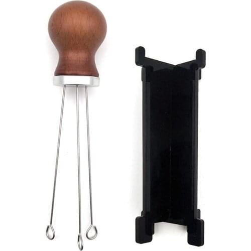 New Coffee Stirrer Coffee Tamper Needle Type Distributor Tool Coffee Dispensing Needle Dispenser Needle Tamper with Handle